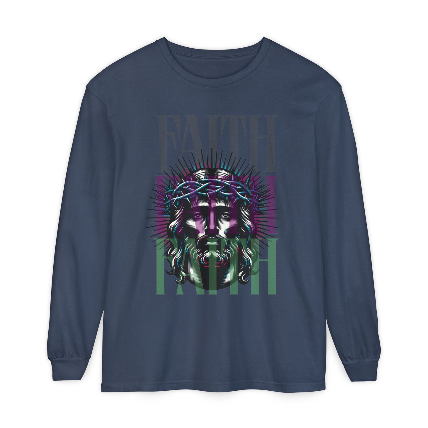 He Died for You T-Shirt - Jesus on the Cross Christian Long Tee