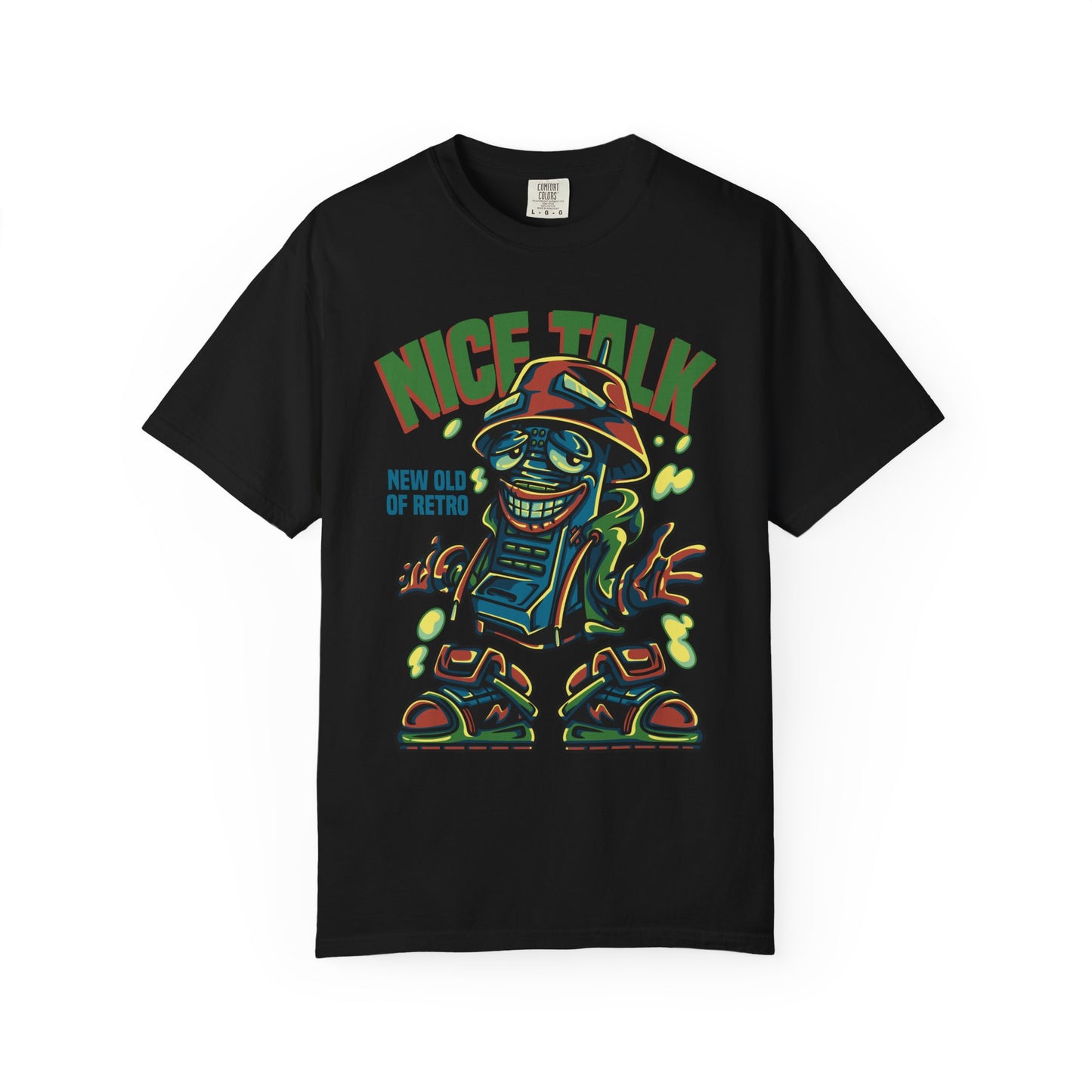 Retro Graphic T-Shirt, Fun Casual Wear, Gift for Friends, Streetwear Style, Summer Essentials, Nice Talk Design
