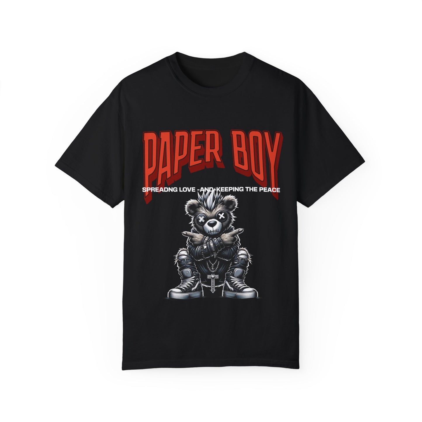 Paper Boy Teddy Unisex Garment-Dyed T-shirt