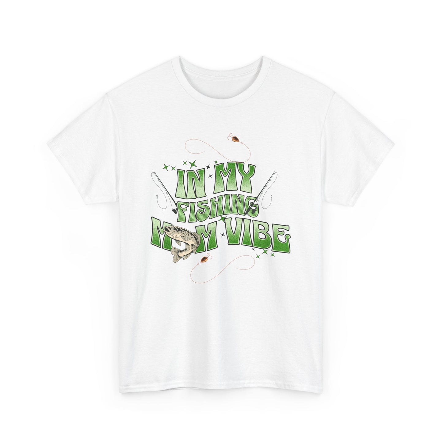 "FISHING MOM"Unisex Heavy Cotton Tee
