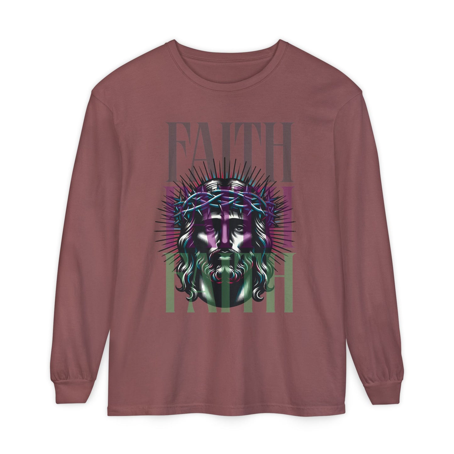 He Died for You T-Shirt - Jesus on the Cross Christian Long Tee