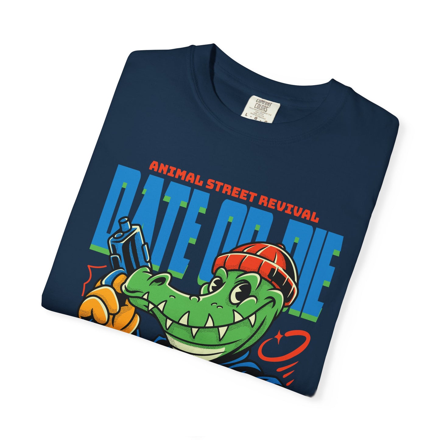 Retro Cartoon Alligator T-Shirt, Fun Graphic Tee, Casual Summer Wear, Gift for Animators, Quirky Fashion, Unique Streetwear