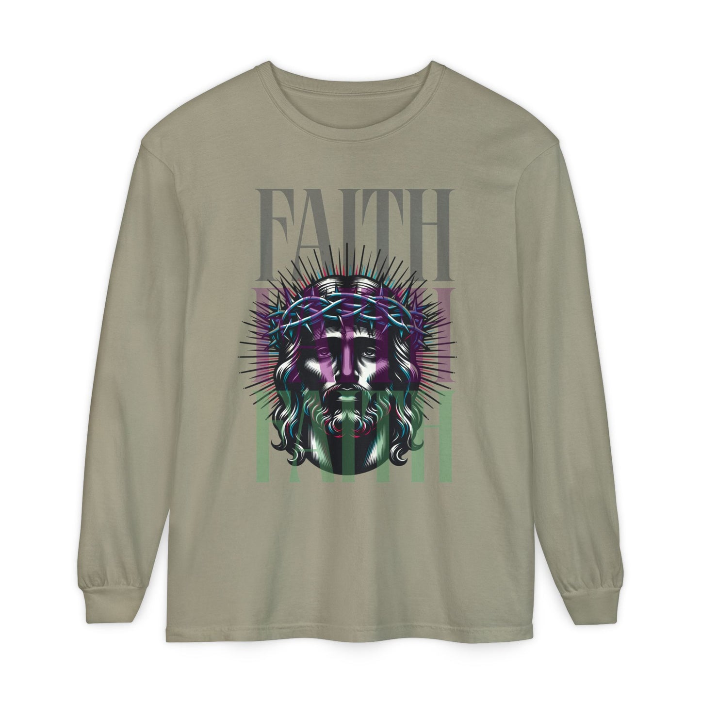 He Died for You T-Shirt - Jesus on the Cross Christian Long Tee