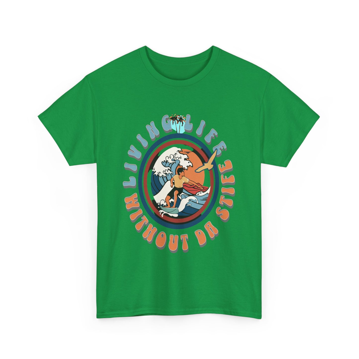 'LIVING LIFE" Unisex Heavy Cotton Tee