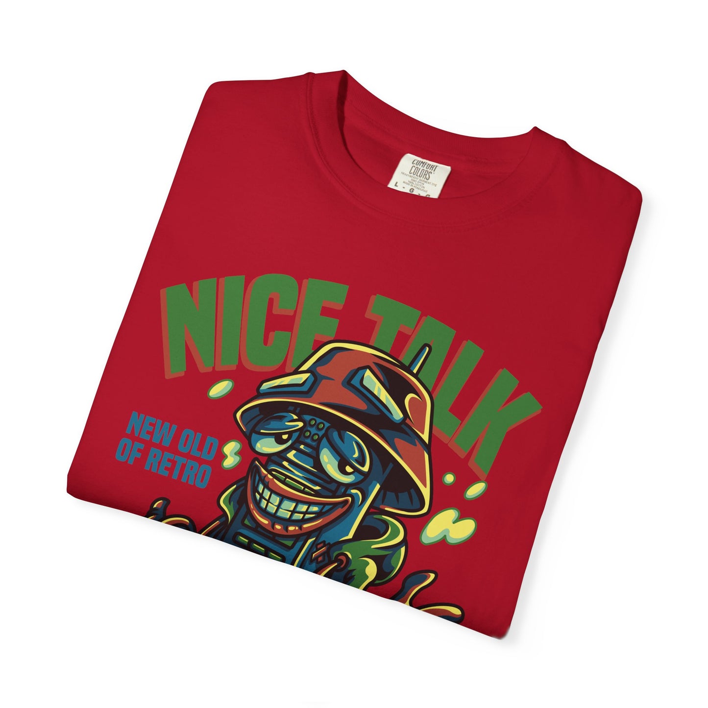 Retro Graphic T-Shirt, Fun Casual Wear, Gift for Friends, Streetwear Style, Summer Essentials, Nice Talk Design