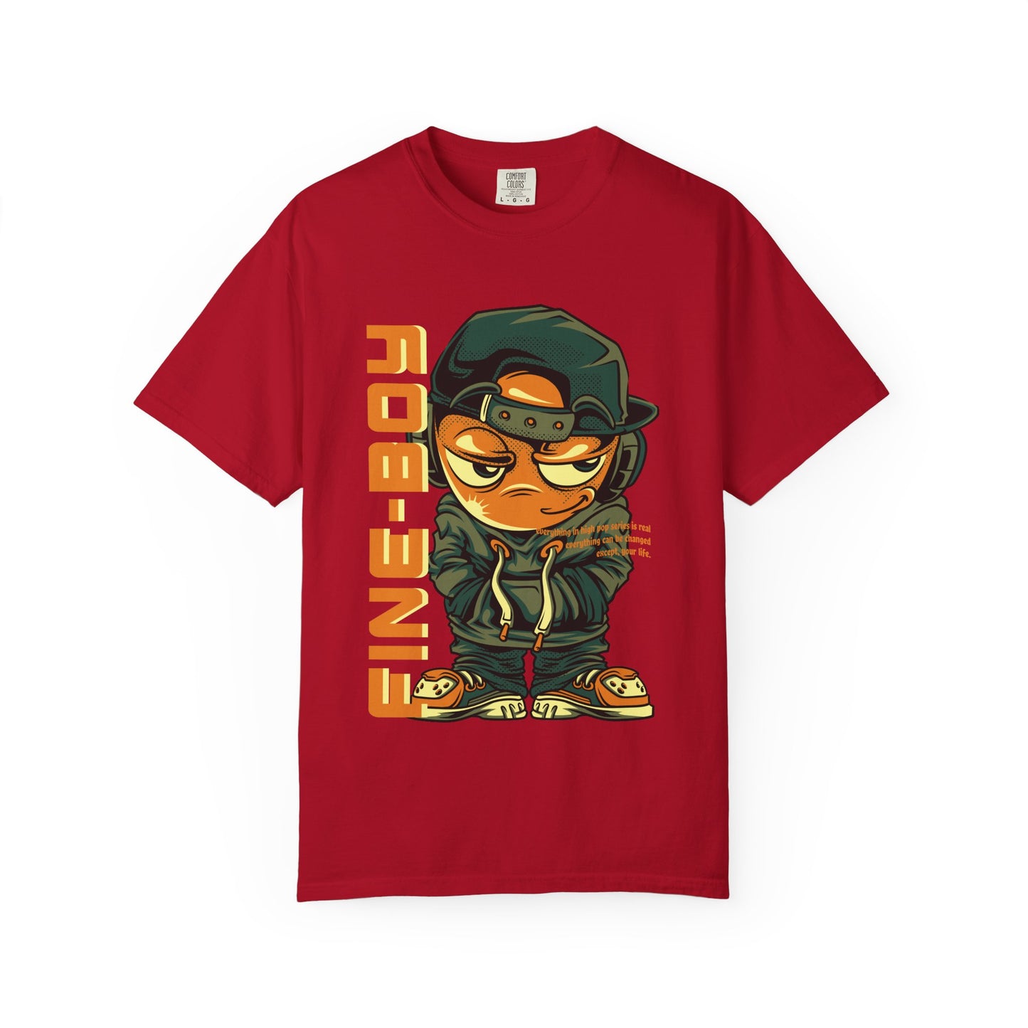 Streetwear Graphic Tee for Kids, Fine Boy Urban Style Shirt, Youth Fashion T-shirt, Trendy Gift for Birthdays, Cool Summer Look