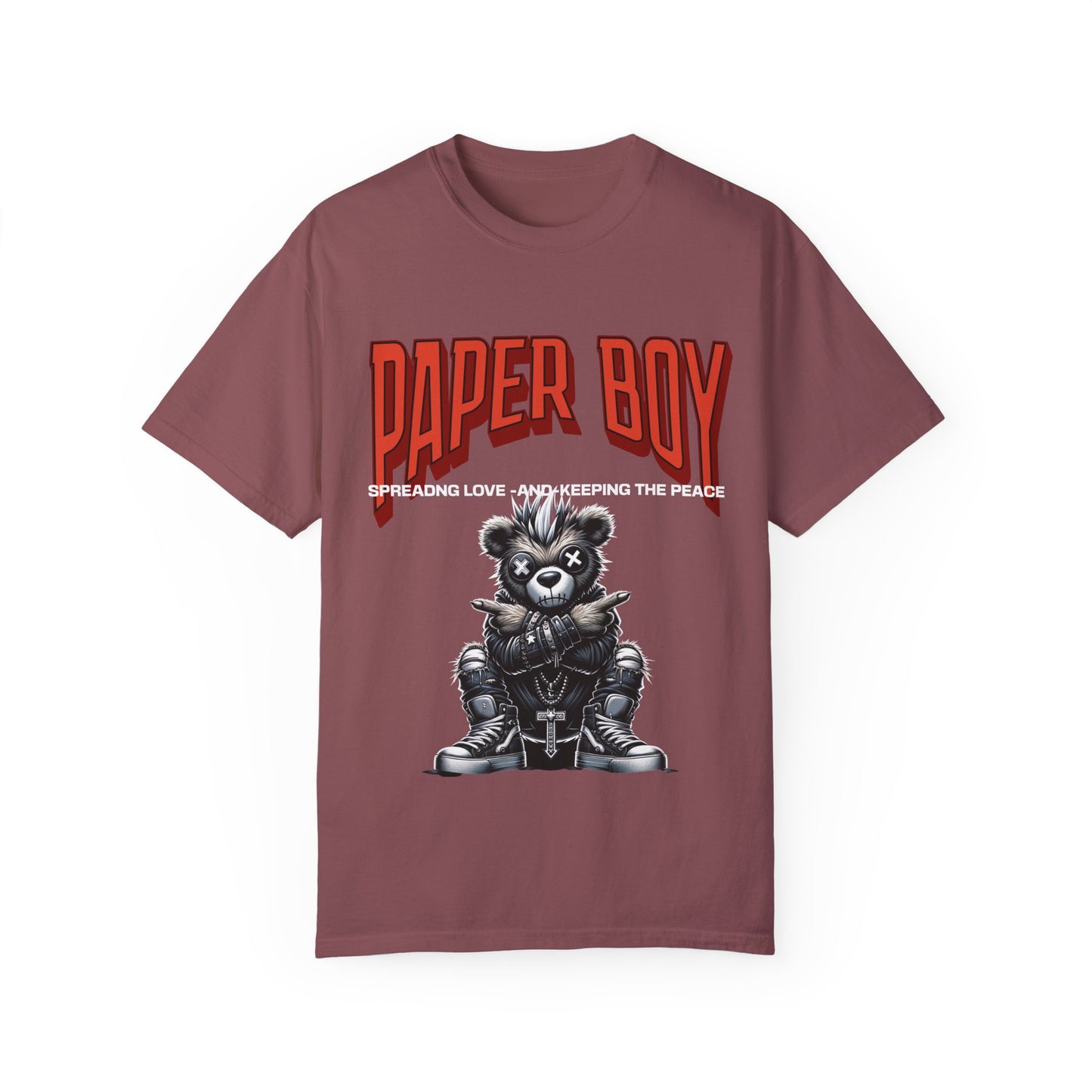 Paper Boy Teddy Unisex Garment-Dyed T-shirt