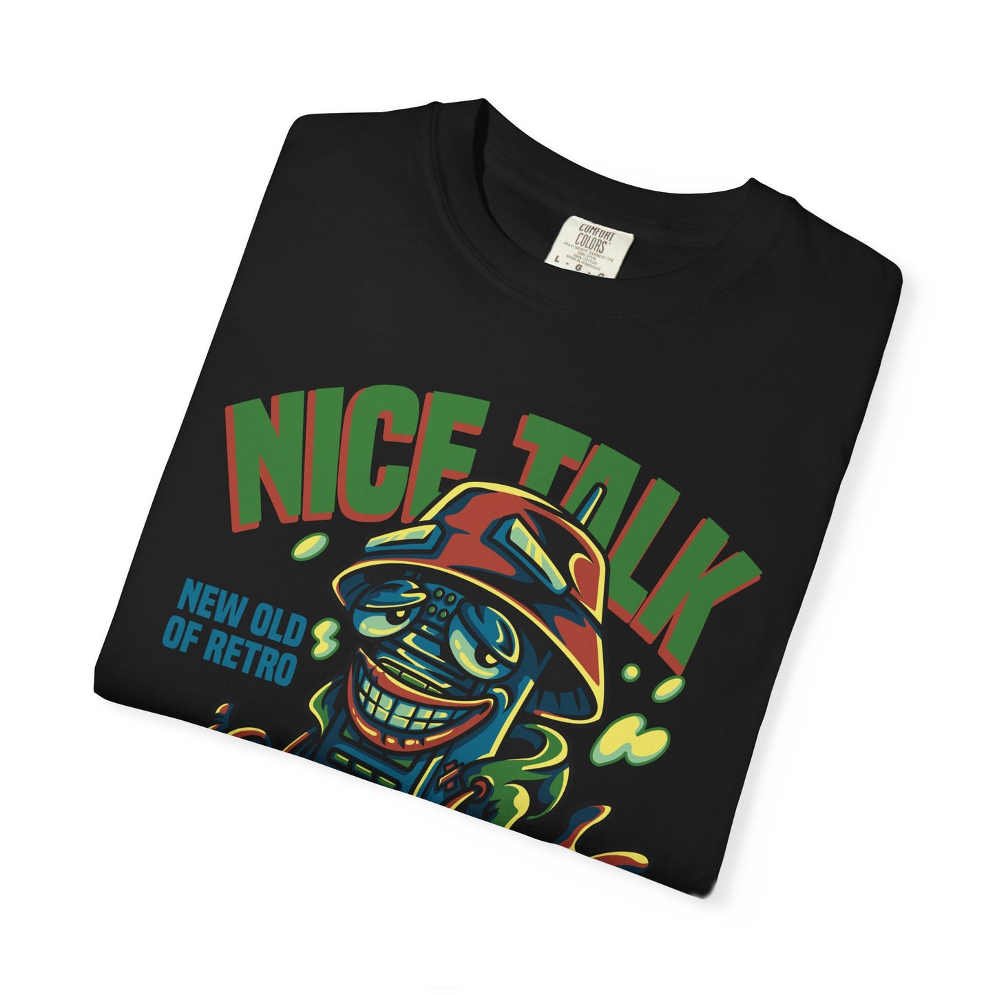 Retro Graphic T-Shirt, Fun Casual Wear, Gift for Friends, Streetwear Style, Summer Essentials, Nice Talk Design