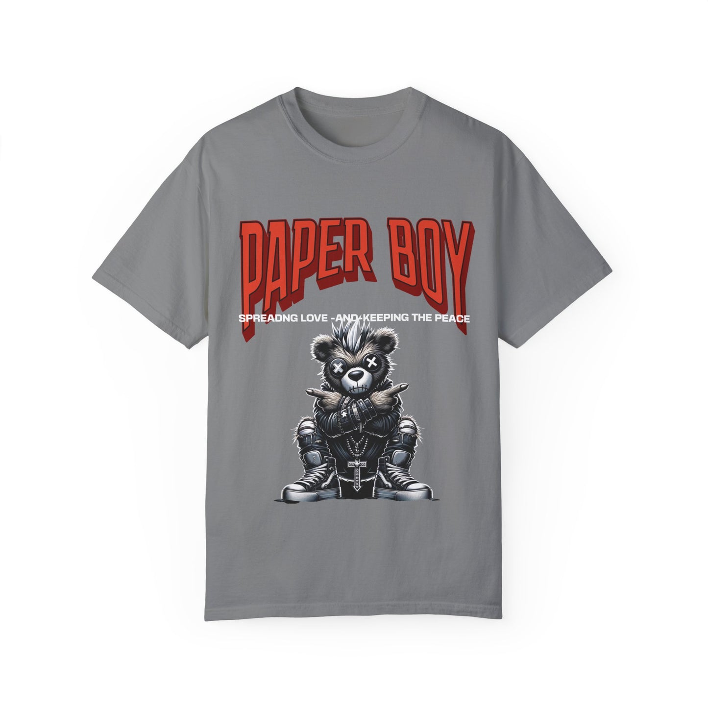 Paper Boy Teddy Unisex Garment-Dyed T-shirt
