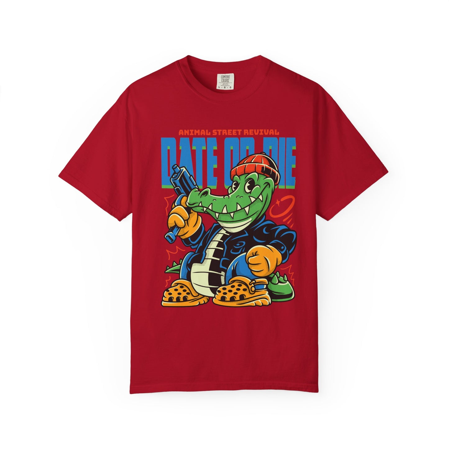 Retro Cartoon Alligator T-Shirt, Fun Graphic Tee, Casual Summer Wear, Gift for Animators, Quirky Fashion, Unique Streetwear
