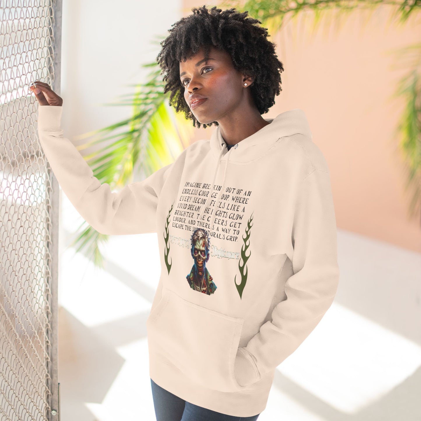 Extended Nightmare Three-Panel Fleece Hoodie