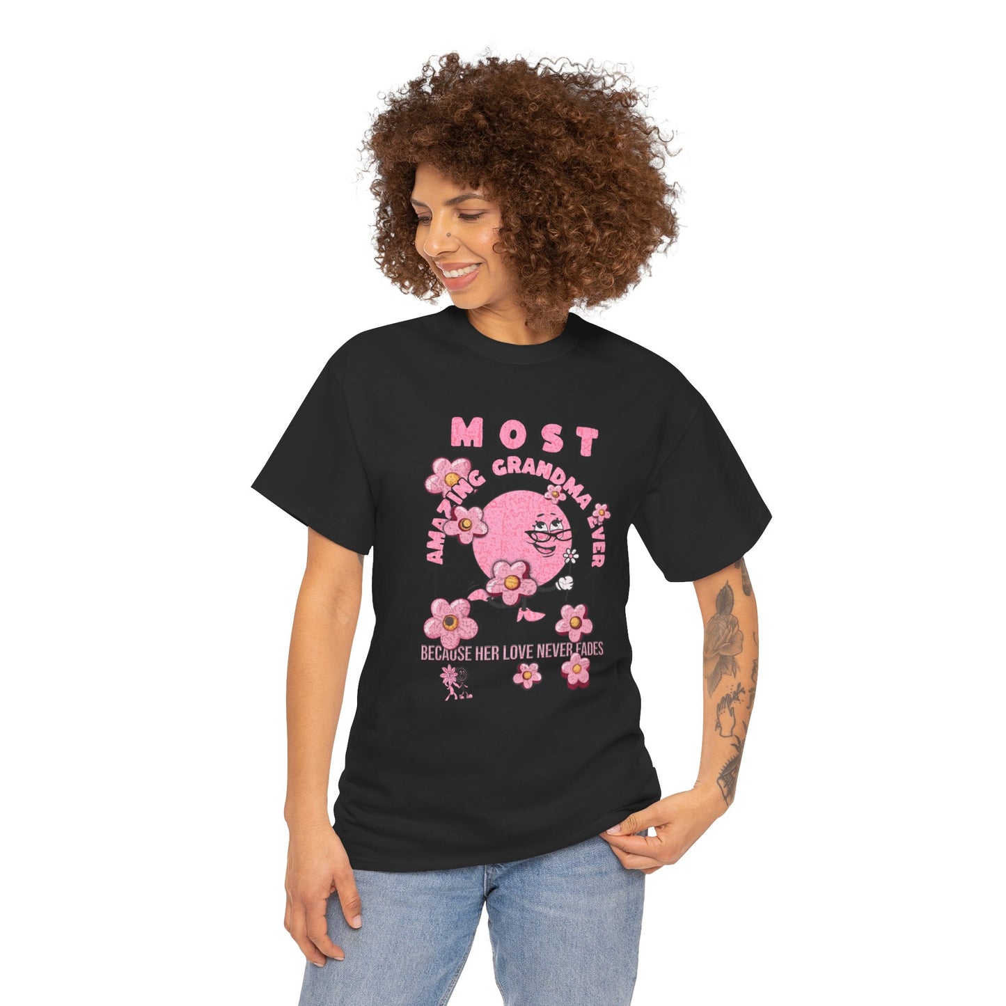"MOST AMAZING GRANDMA"Unisex Heavy Cotton Tee