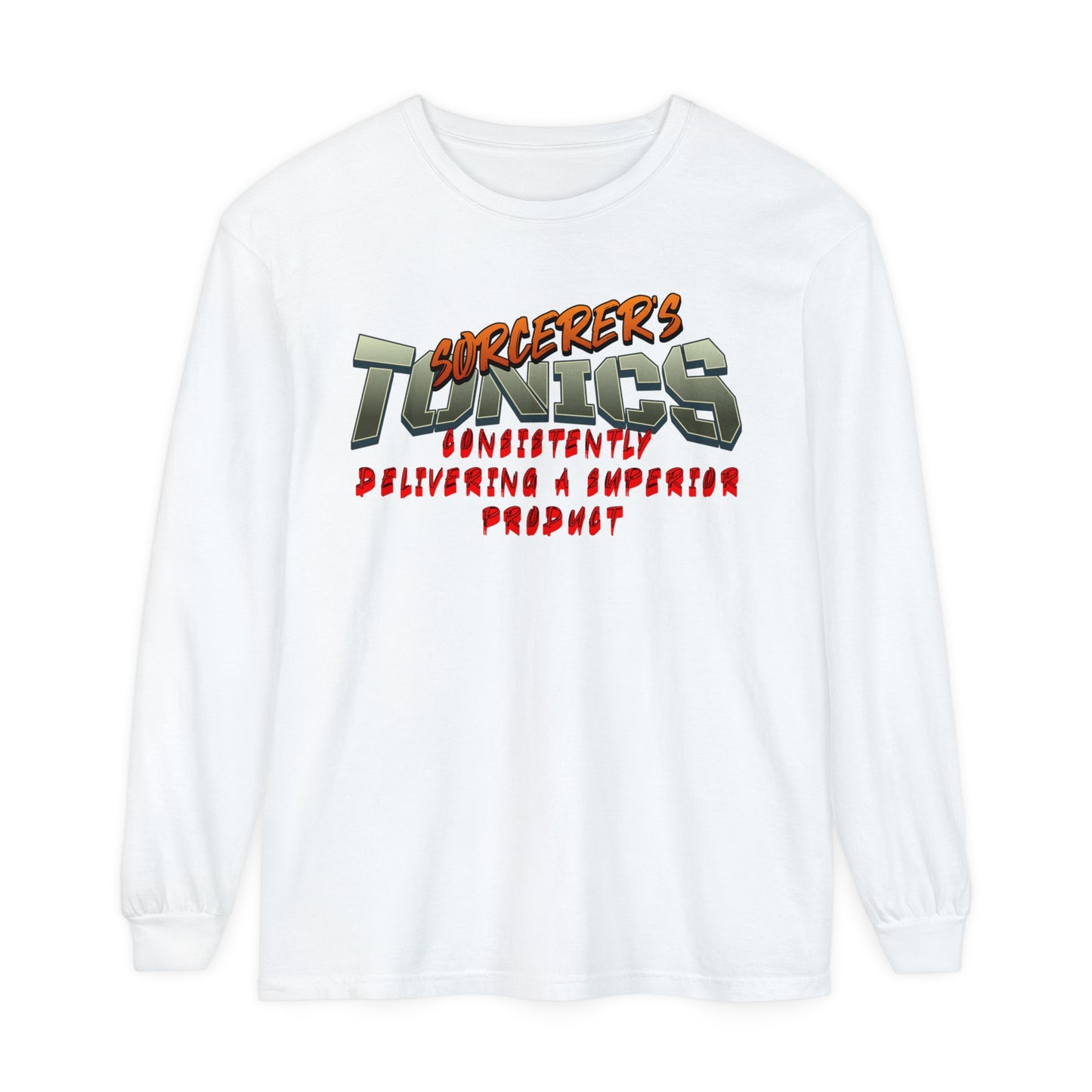 SORCERERS TONIC Unisex Garment-dyed Long Sleeve T-Shirt