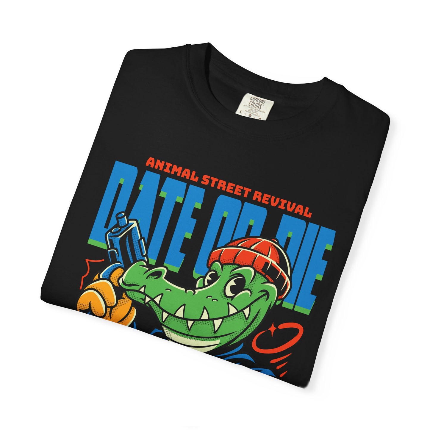 Retro Cartoon Alligator T-Shirt, Fun Graphic Tee, Casual Summer Wear, Gift for Animators, Quirky Fashion, Unique Streetwear