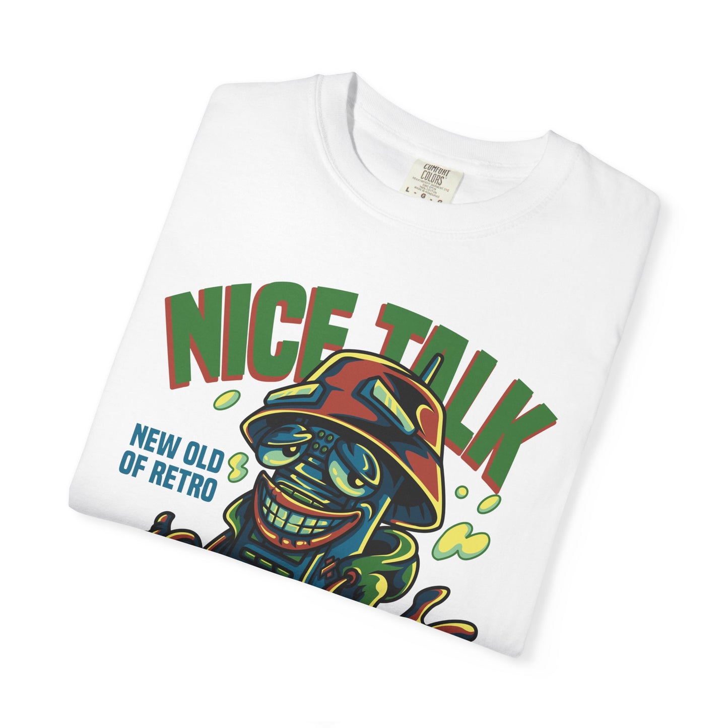 Retro Graphic T-Shirt, Fun Casual Wear, Gift for Friends, Streetwear Style, Summer Essentials, Nice Talk Design