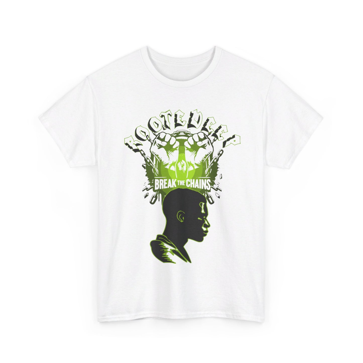 'ROOTEDEEP BREAKTHECHAINS"Unisex Heavy Cotton Tee