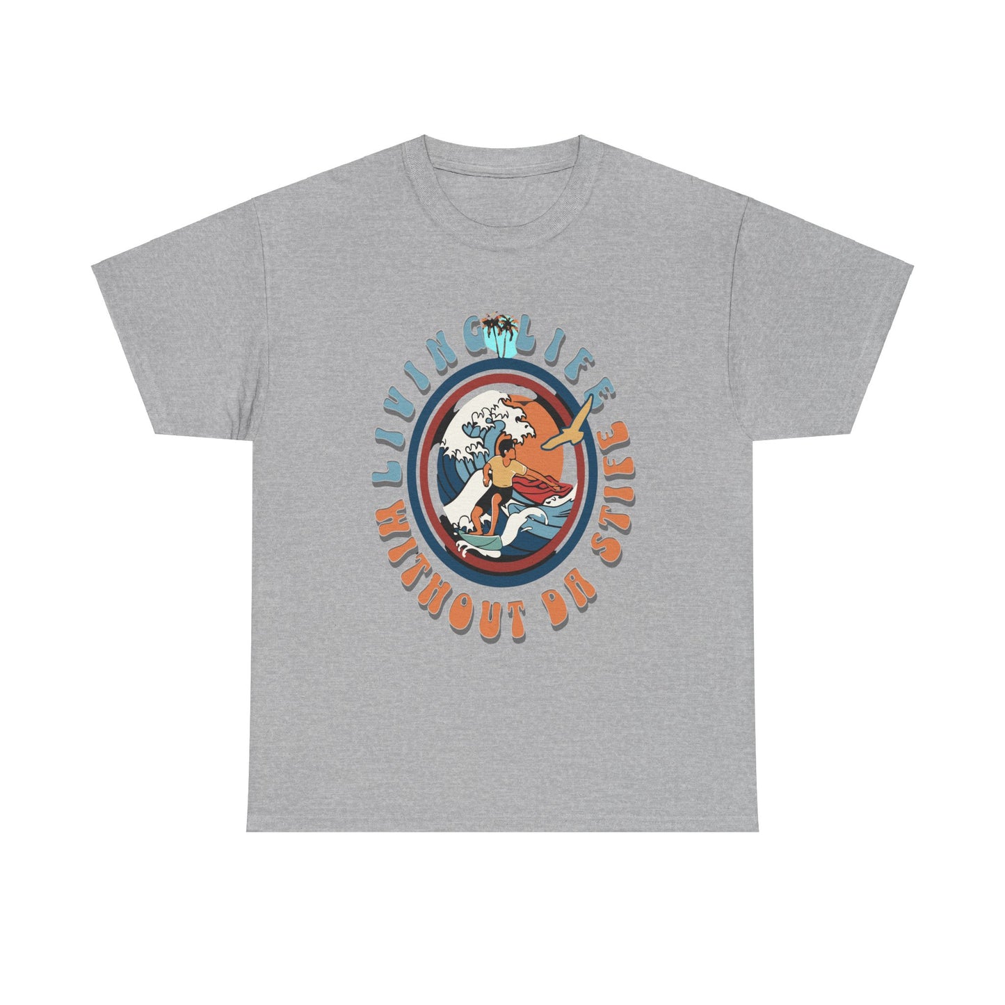 'LIVING LIFE" Unisex Heavy Cotton Tee