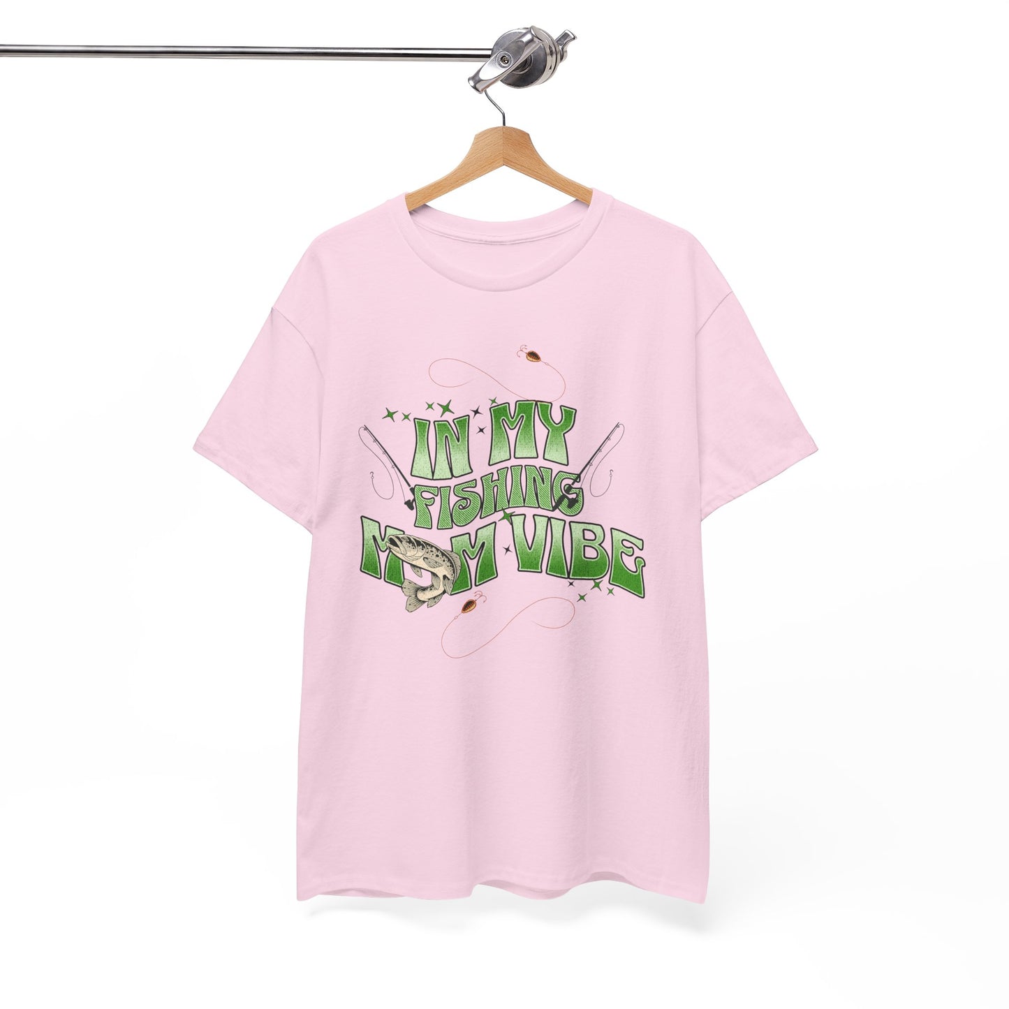 "FISHING MOM"Unisex Heavy Cotton Tee
