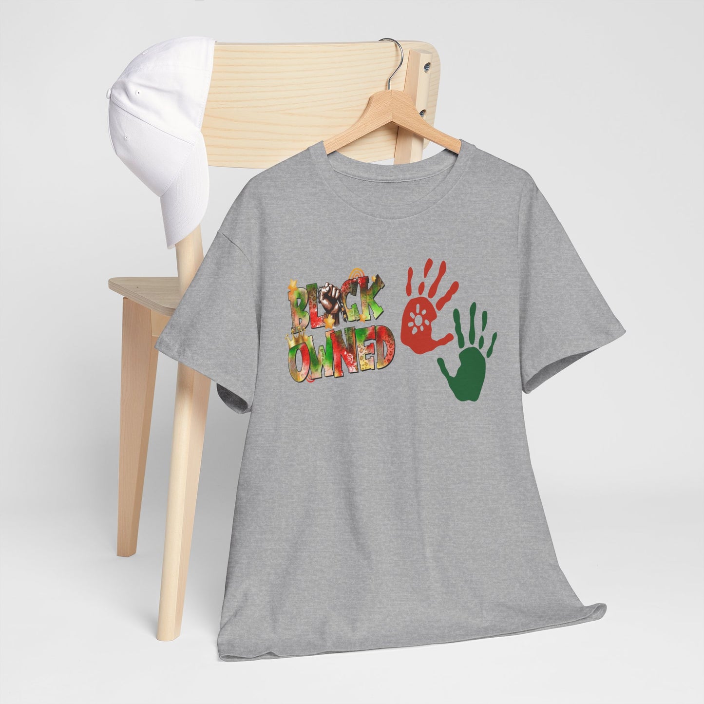 "Black Owned" Unisex Heavy Cotton Tee