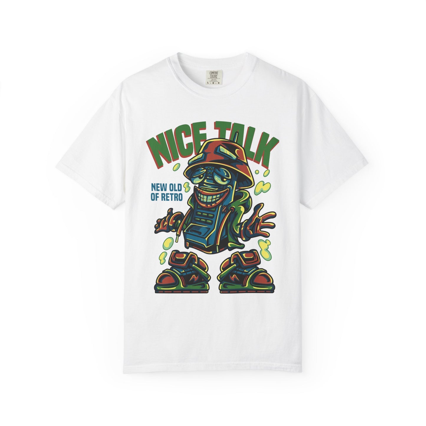 Retro Graphic T-Shirt, Fun Casual Wear, Gift for Friends, Streetwear Style, Summer Essentials, Nice Talk Design
