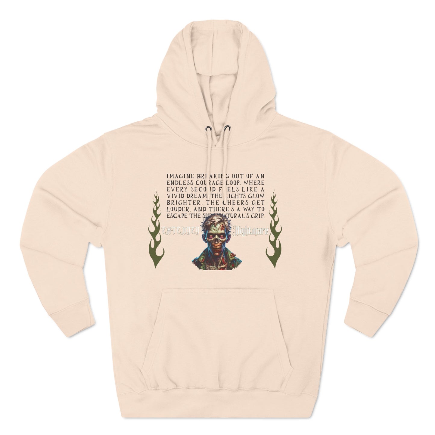 Extended Nightmare Three-Panel Fleece Hoodie