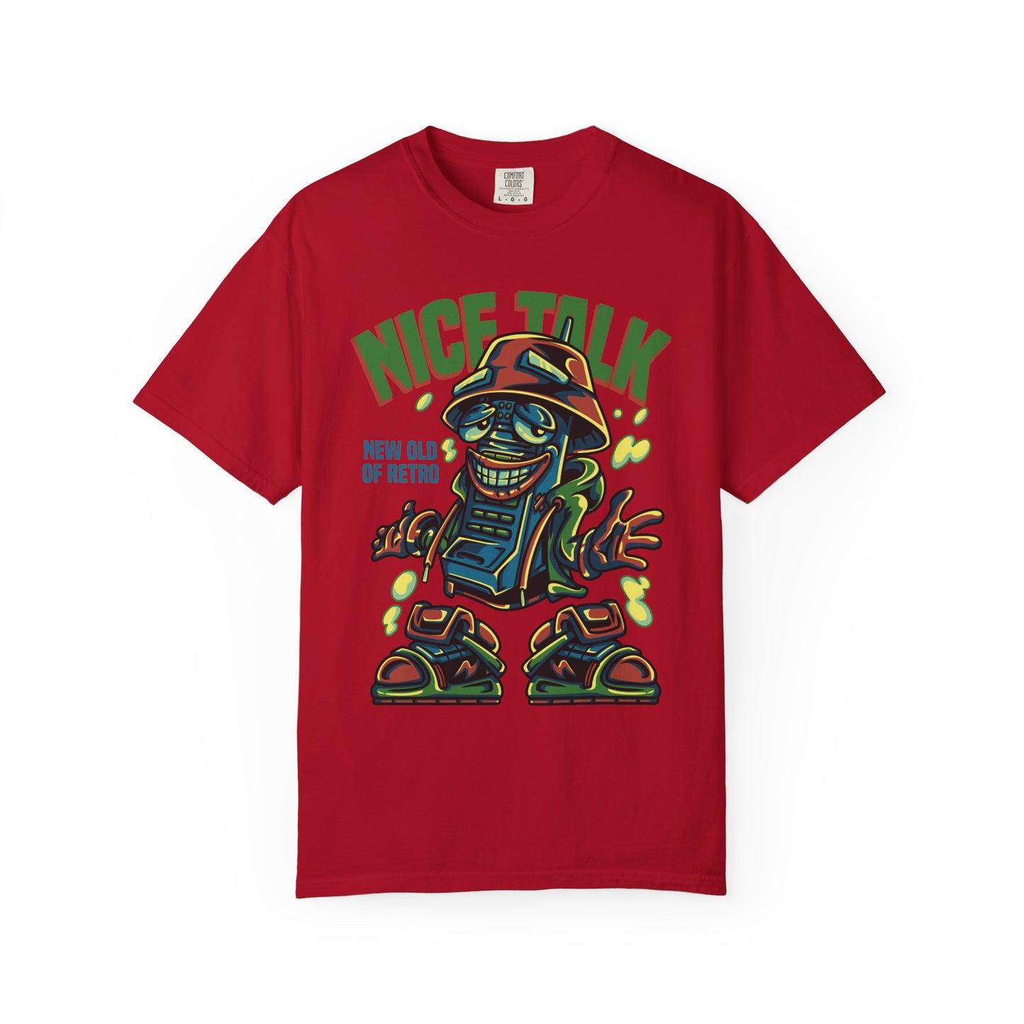 Retro Graphic T-Shirt, Fun Casual Wear, Gift for Friends, Streetwear Style, Summer Essentials, Nice Talk Design