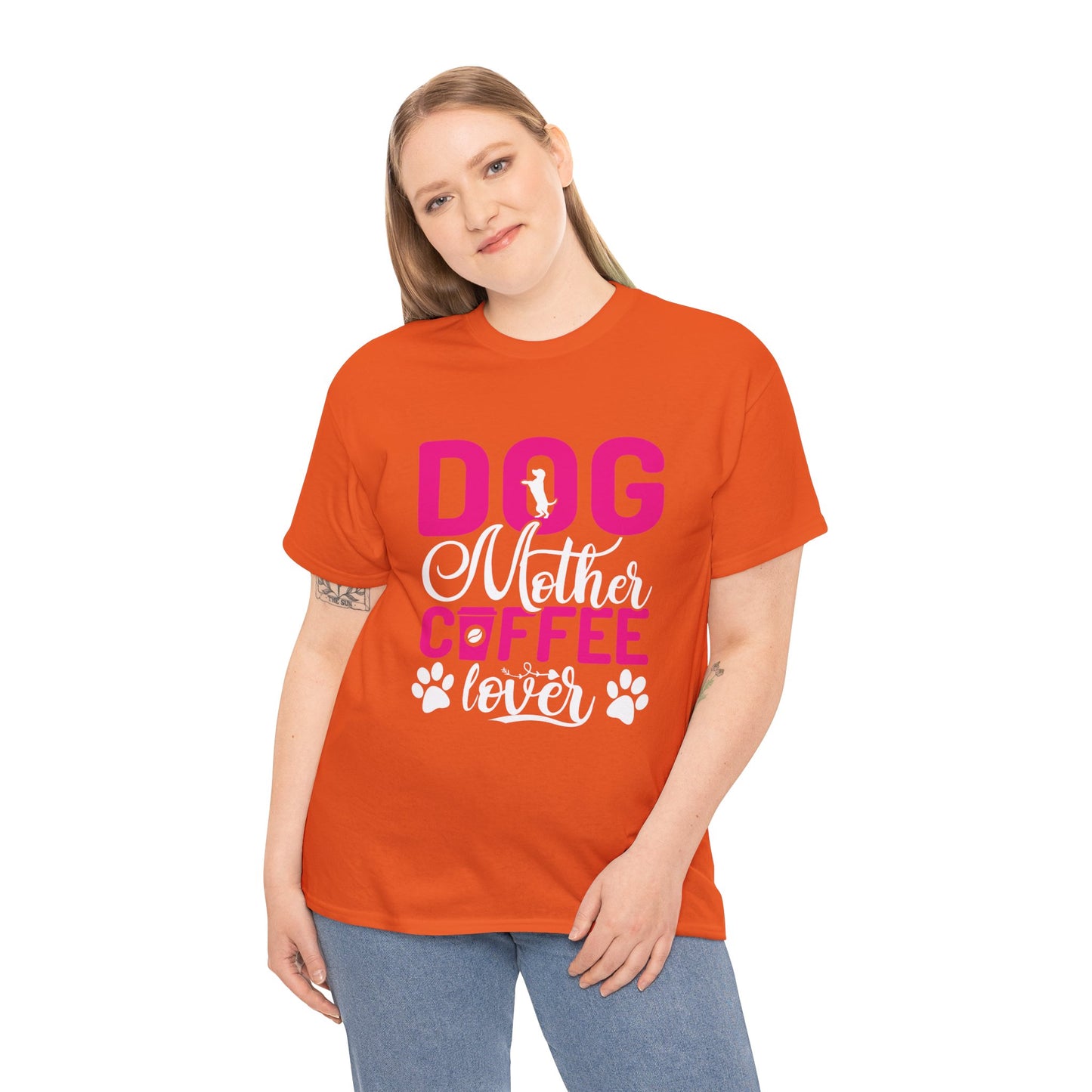 "DOG MOM" Unisex Heavy Cotton Tee