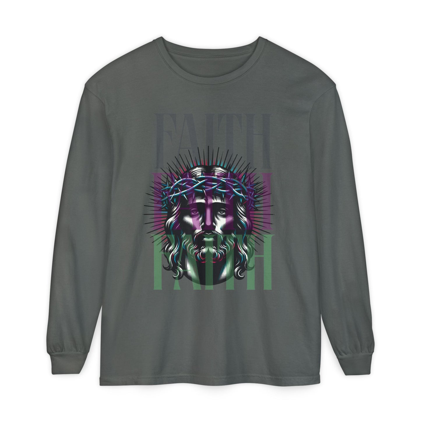 He Died for You T-Shirt - Jesus on the Cross Christian Long Tee