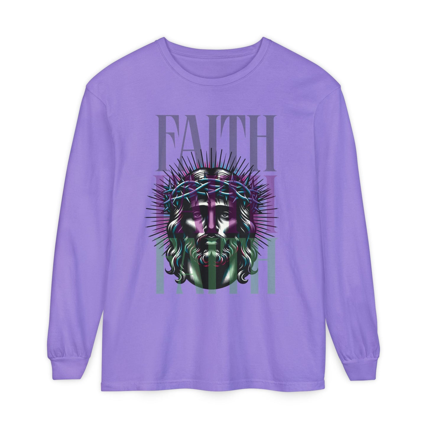 He Died for You T-Shirt - Jesus on the Cross Christian Long Tee