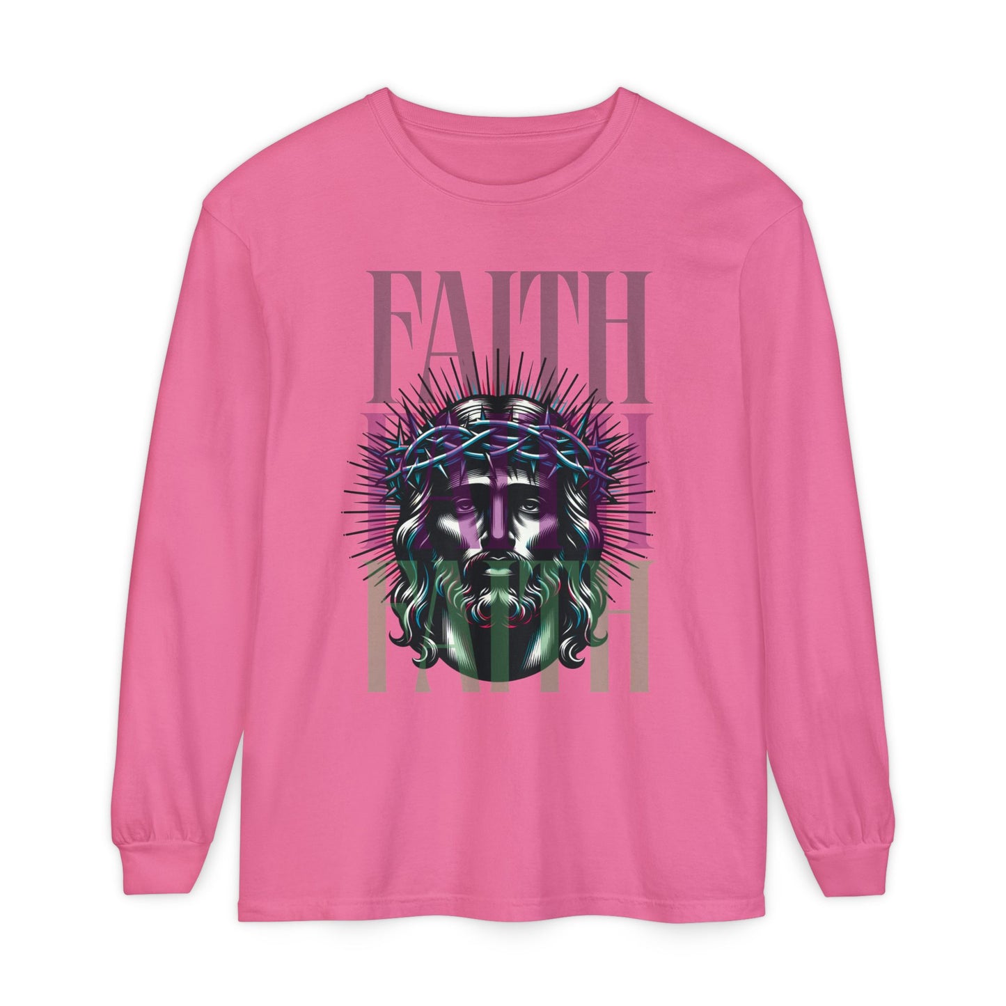 He Died for You T-Shirt - Jesus on the Cross Christian Long Tee