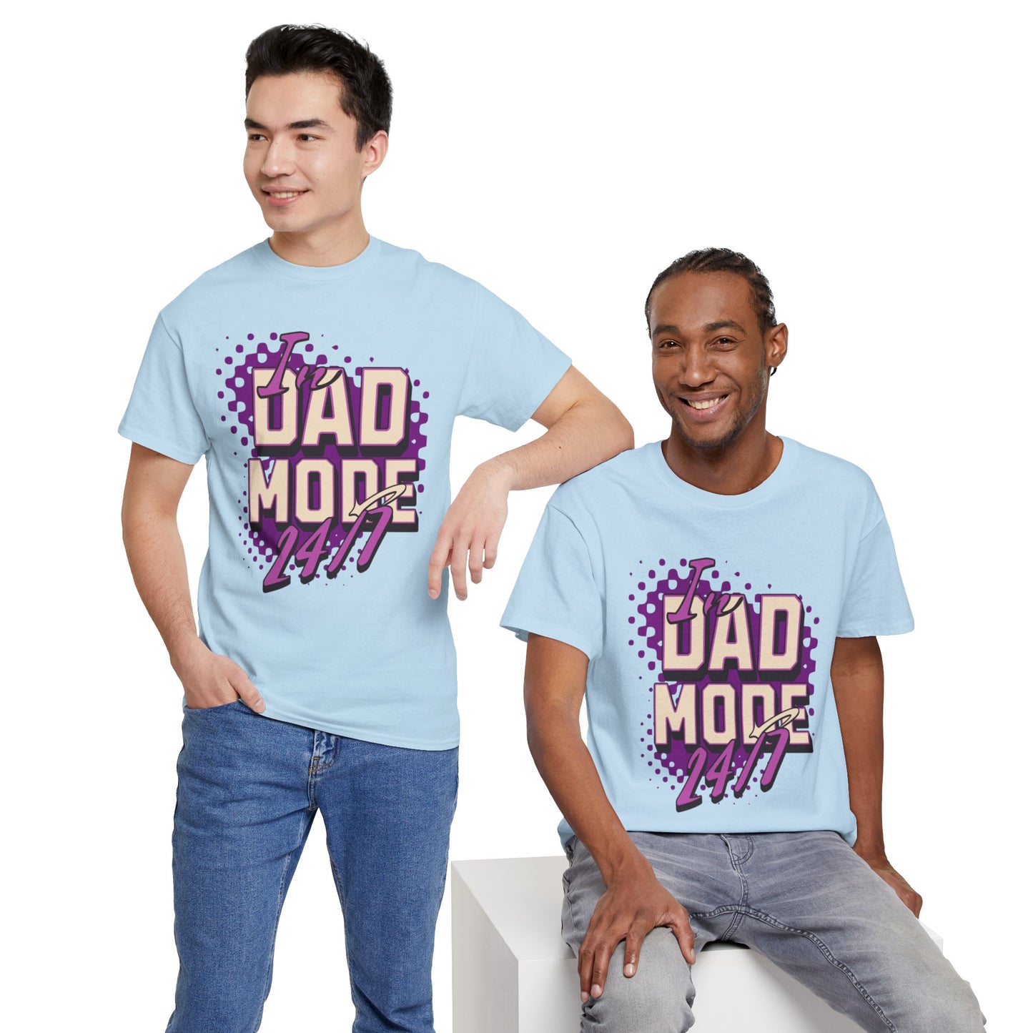 "DAD MODE" Unisex Heavy Cotton Tee