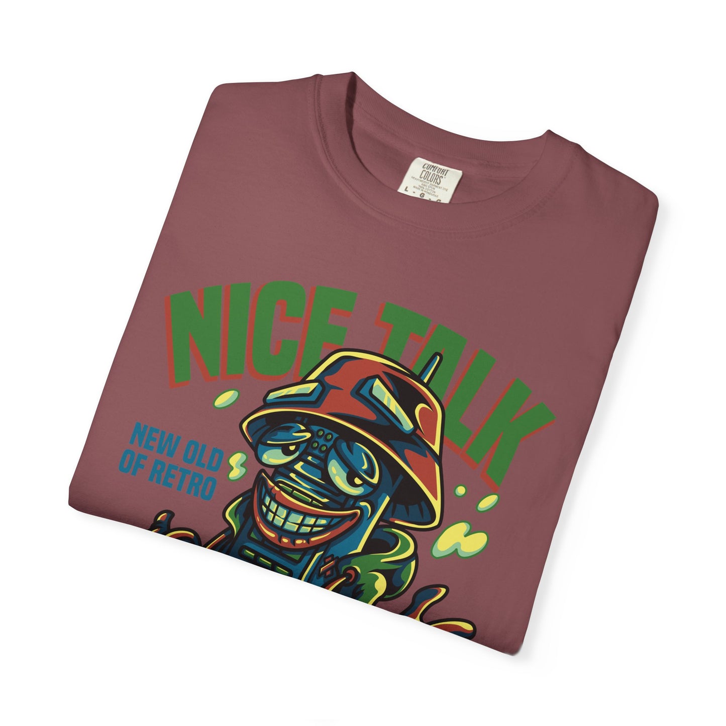 Retro Graphic T-Shirt, Fun Casual Wear, Gift for Friends, Streetwear Style, Summer Essentials, Nice Talk Design