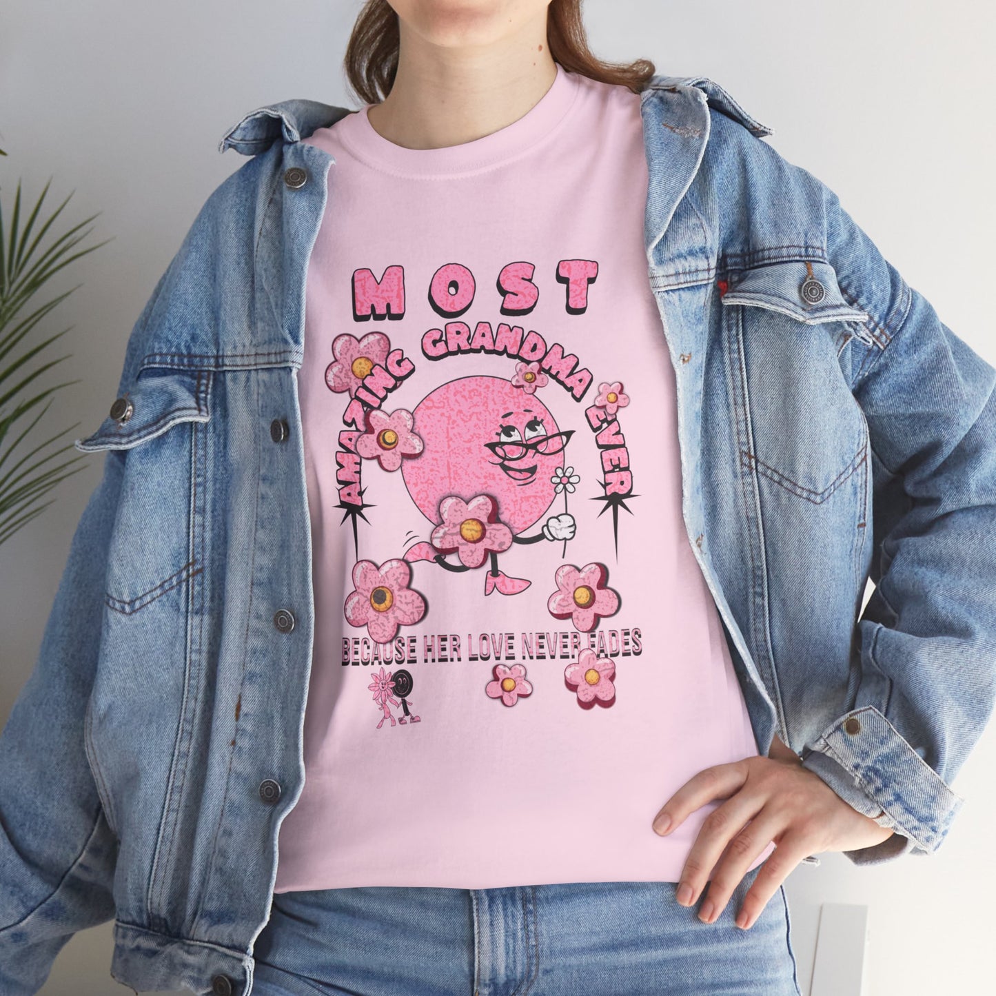 "MOST AMAZING GRANDMA"Unisex Heavy Cotton Tee