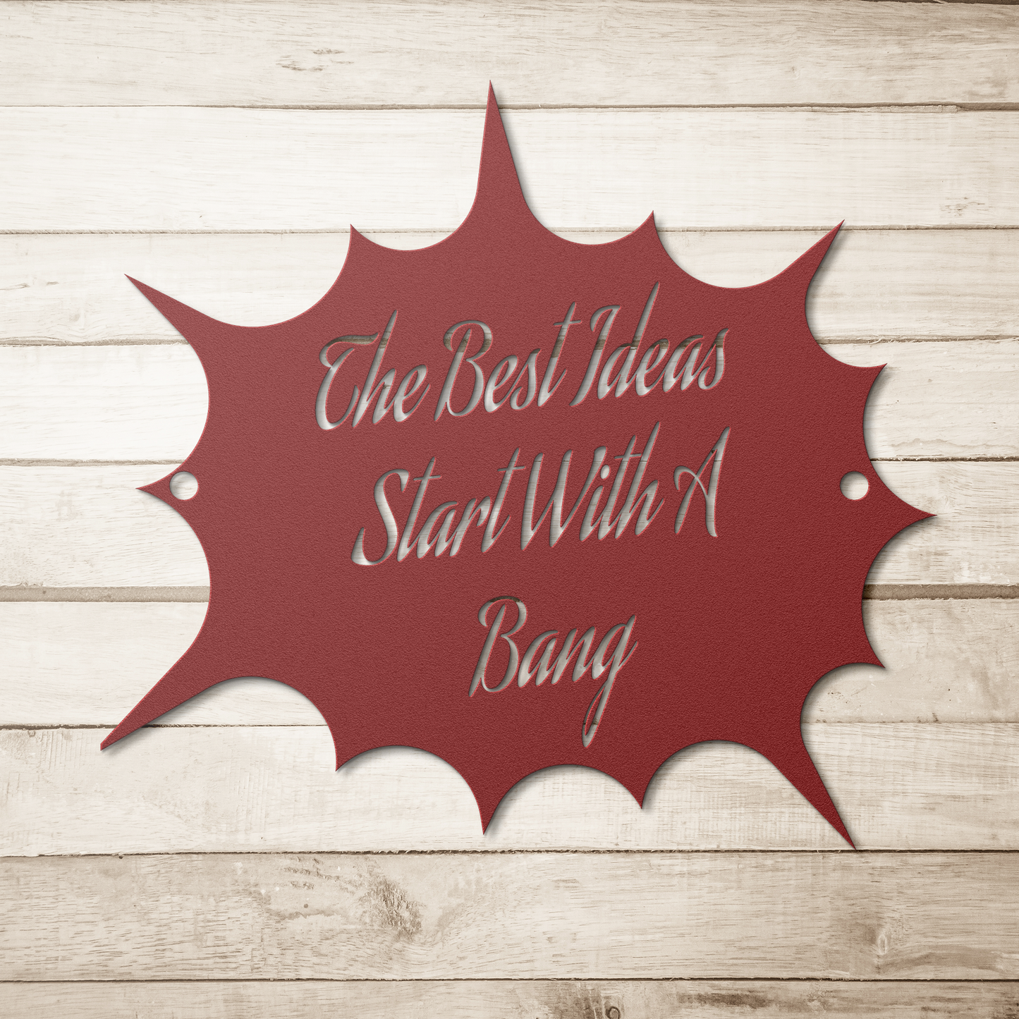 BangIn Idea Die-Cut Metal Signs