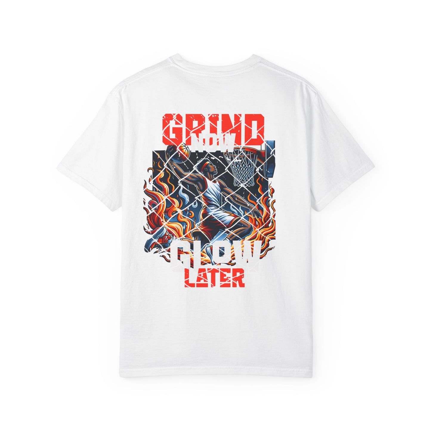 Grind Glow Later Unisex Garment-Dyed T-Shirt - Motivational Graphic Tee
