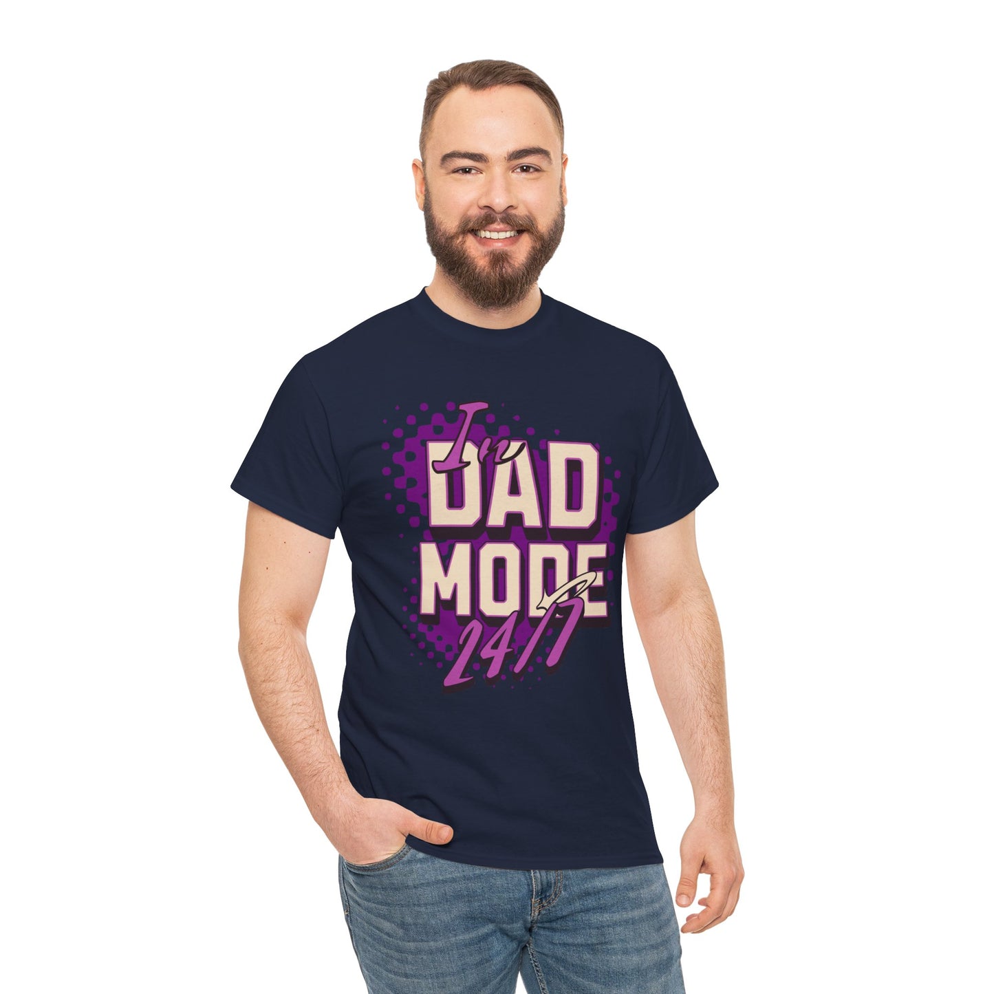 "DAD MODE" Unisex Heavy Cotton Tee