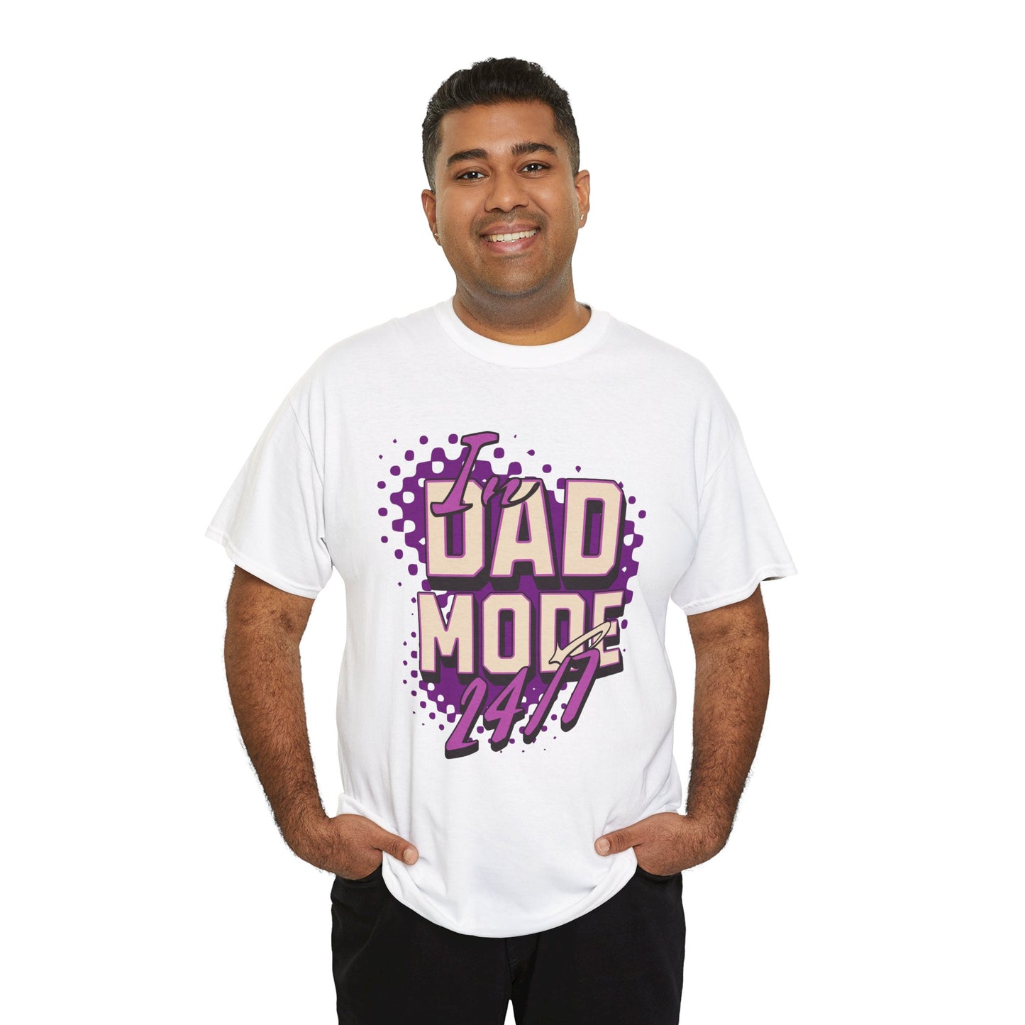 "DAD MODE" Unisex Heavy Cotton Tee