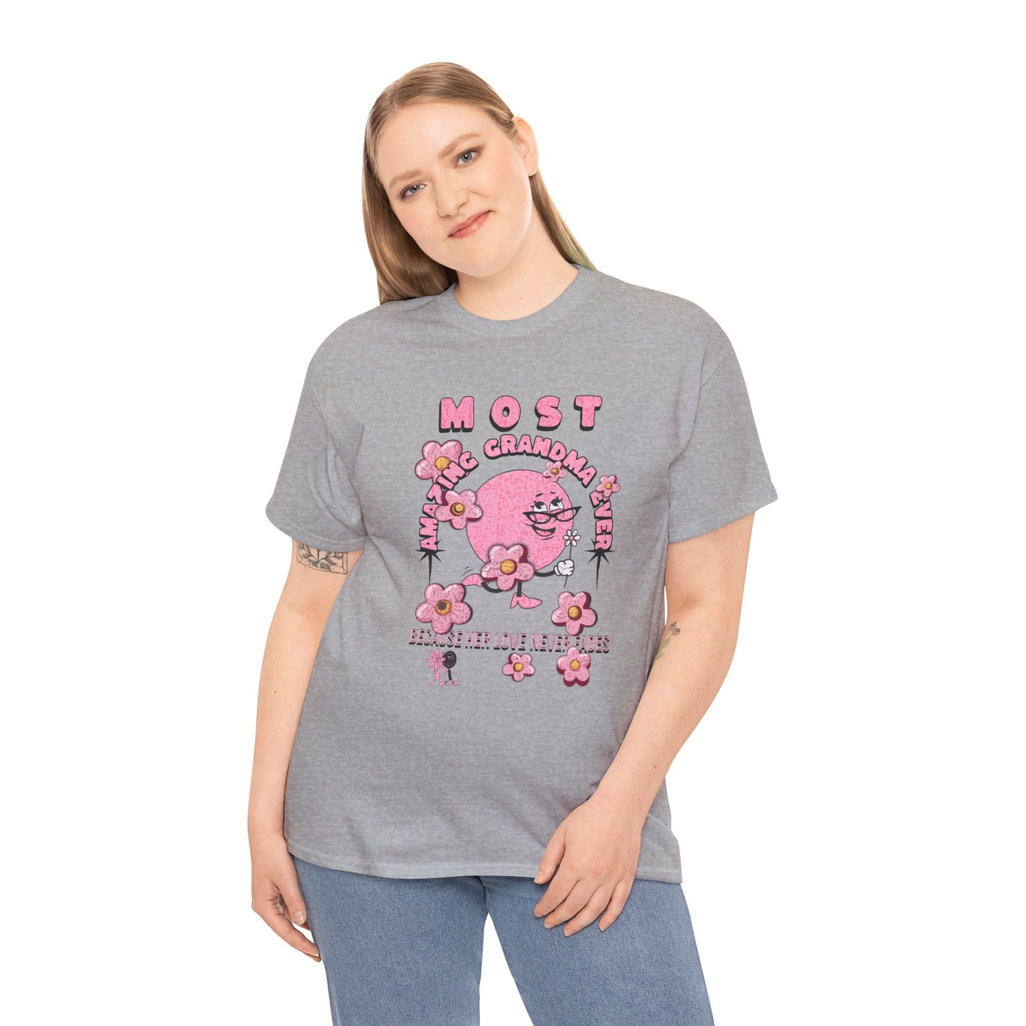 "MOST AMAZING GRANDMA"Unisex Heavy Cotton Tee