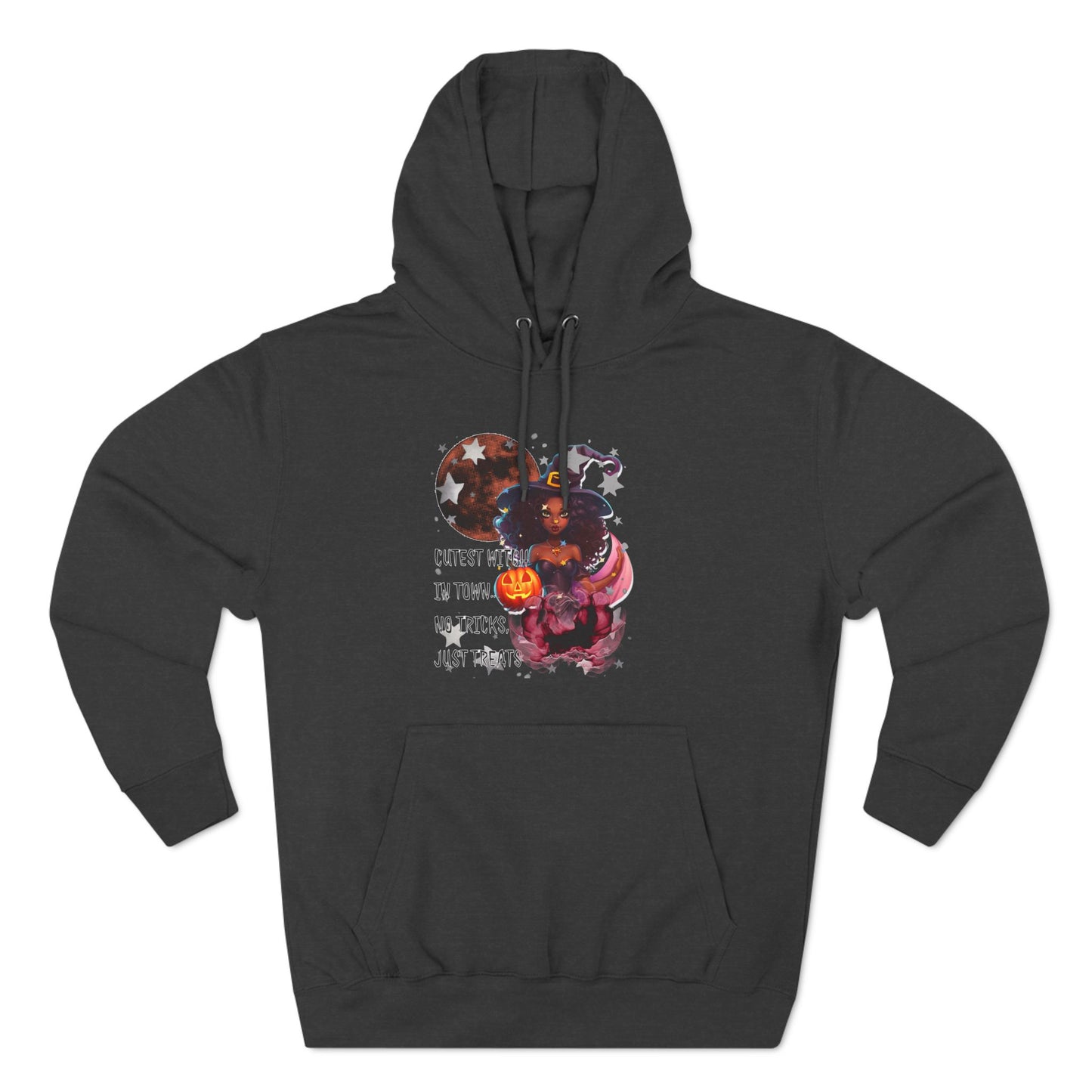 "Cutest Witch"Three-Panel Fleece Hoodie