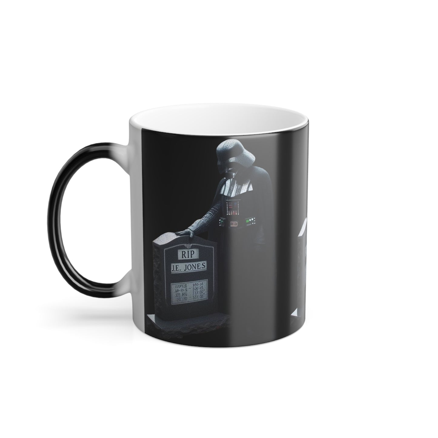 Mug - Darth Vader Mourning James Earl Jones Tombstone 11oz Color Morphing