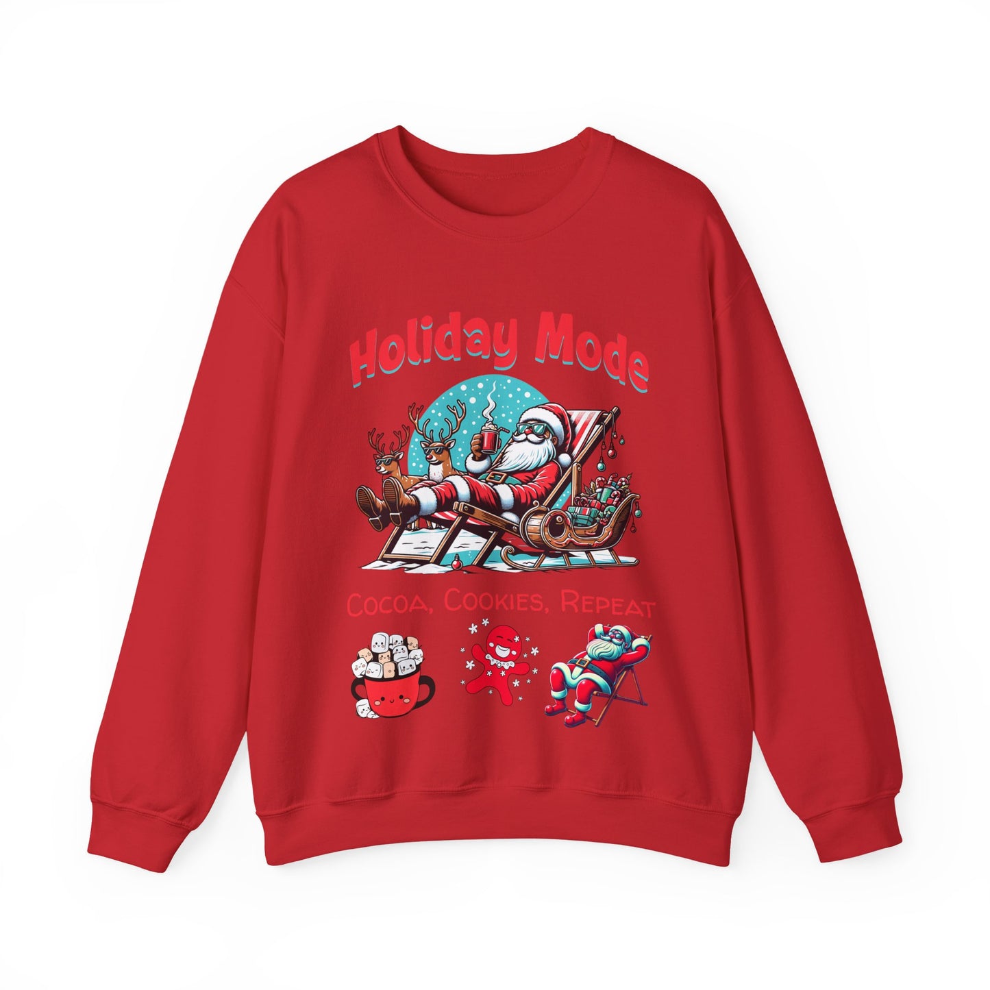 Santa Sipping Cocoa Unisex Sweatshirt