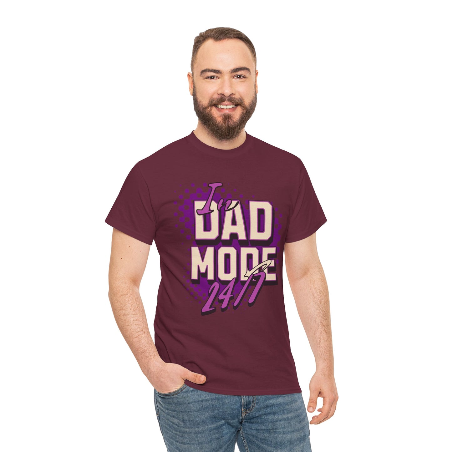 "DAD MODE" Unisex Heavy Cotton Tee