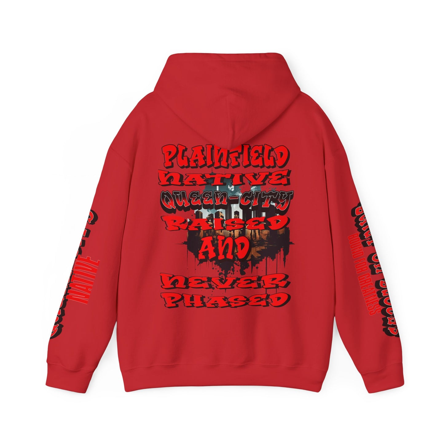Plainfield Native Hooded Sweatshirt | Unisex Streetwear, Casual Pullover, Iconic Gift, Comfy Layering, Everyday Style