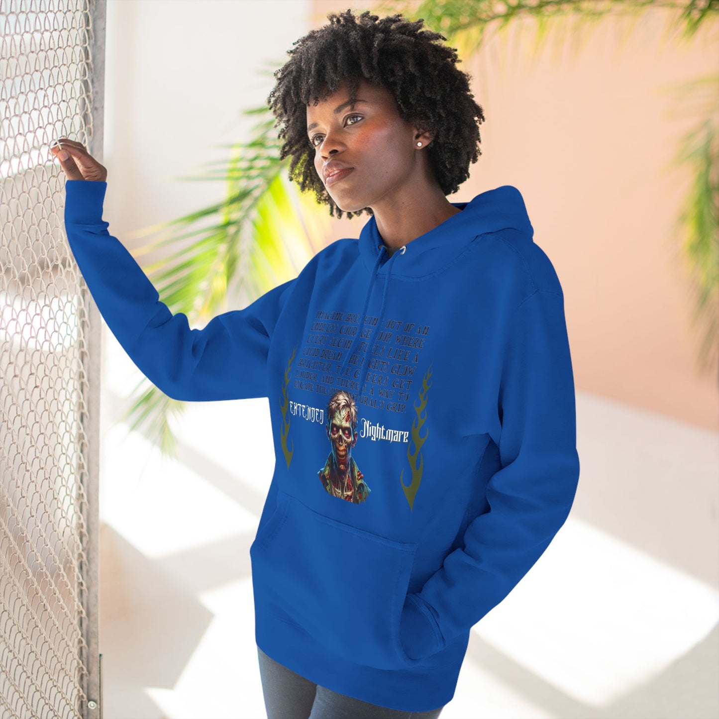 Extended Nightmare Three-Panel Fleece Hoodie