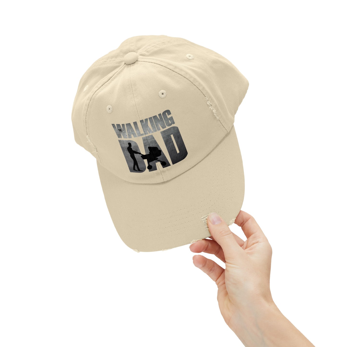 'THE WALKING DAD"Unisex Distressed Cap