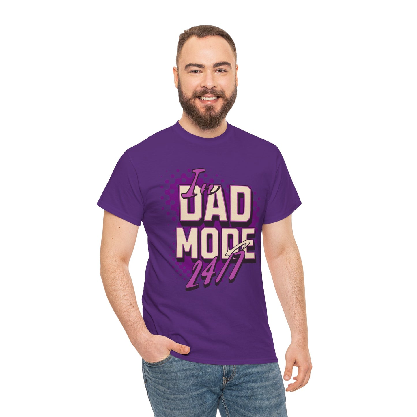 "DAD MODE" Unisex Heavy Cotton Tee