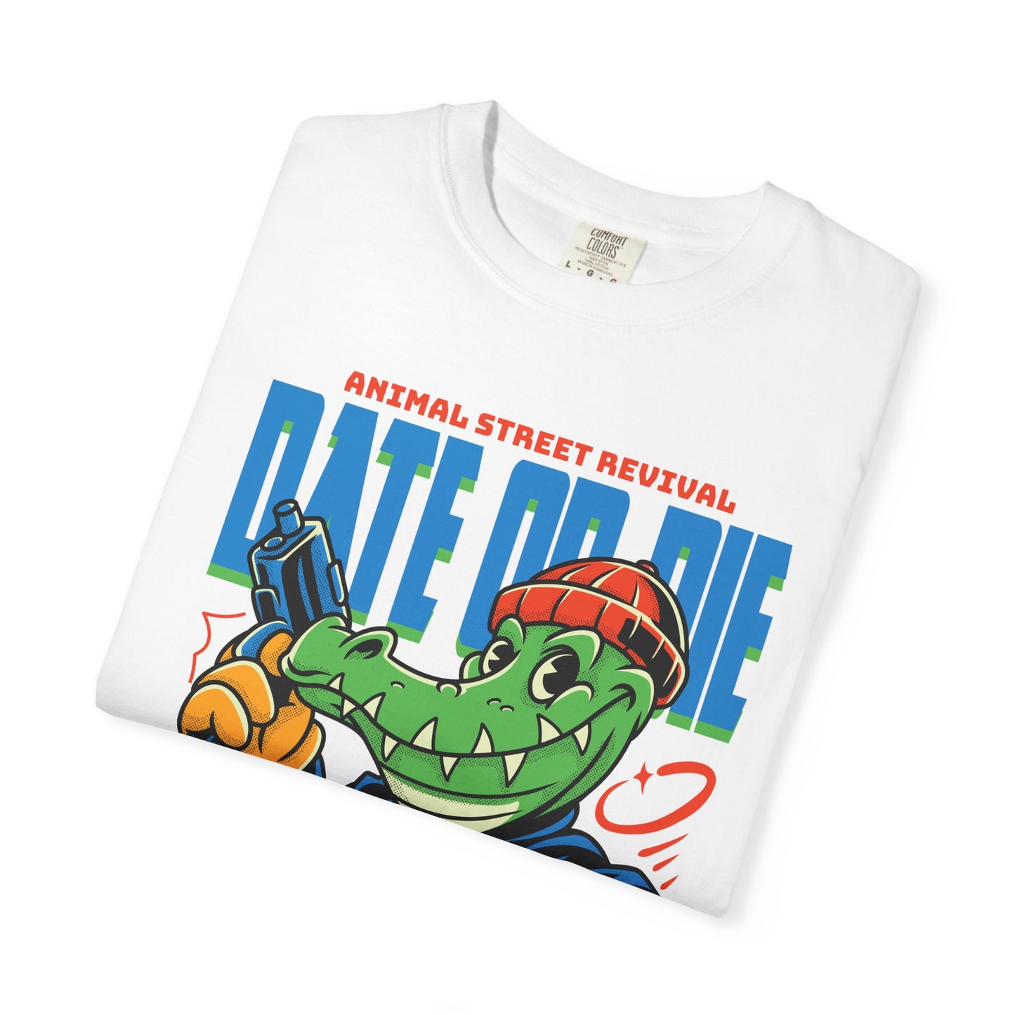 Retro Cartoon Alligator T-Shirt, Fun Graphic Tee, Casual Summer Wear, Gift for Animators, Quirky Fashion, Unique Streetwear