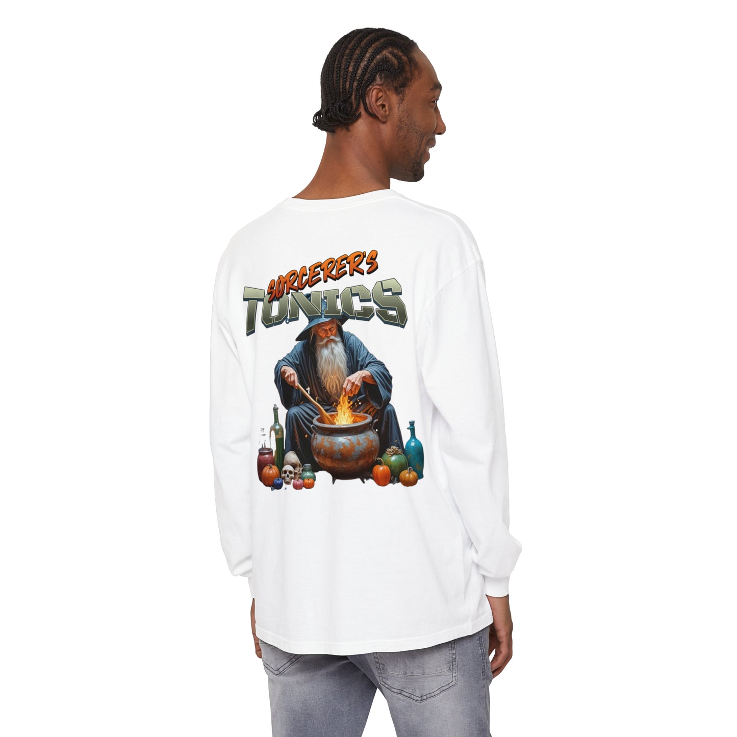 SORCERERS TONIC Unisex Garment-dyed Long Sleeve T-Shirt