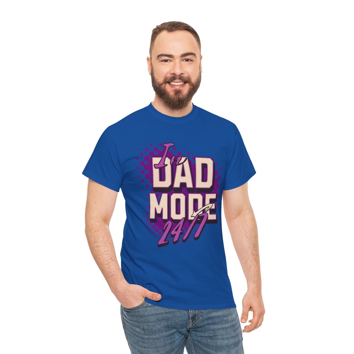 "DAD MODE" Unisex Heavy Cotton Tee