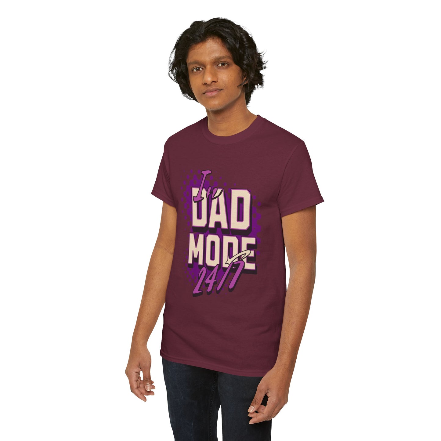 "DAD MODE" Unisex Heavy Cotton Tee